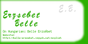 erzsebet belle business card